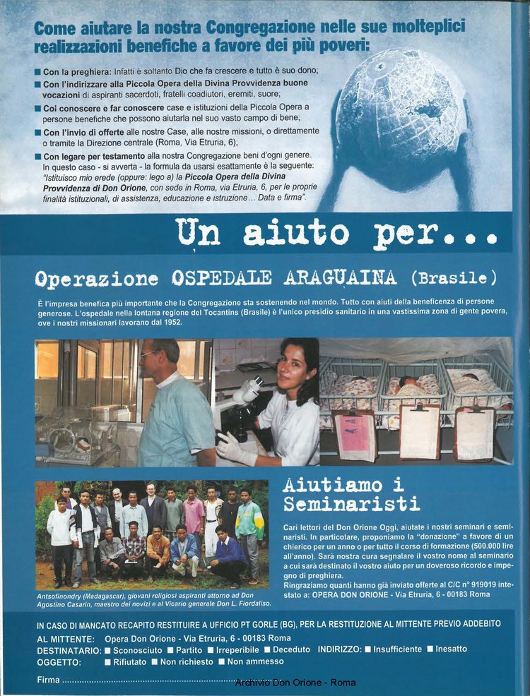 Don Orione oggi, 2001, 05, pagina 32