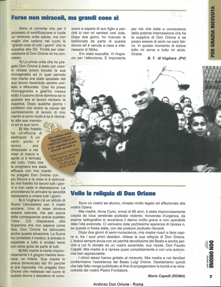 Don Orione oggi, 2001, 06, pagina 7