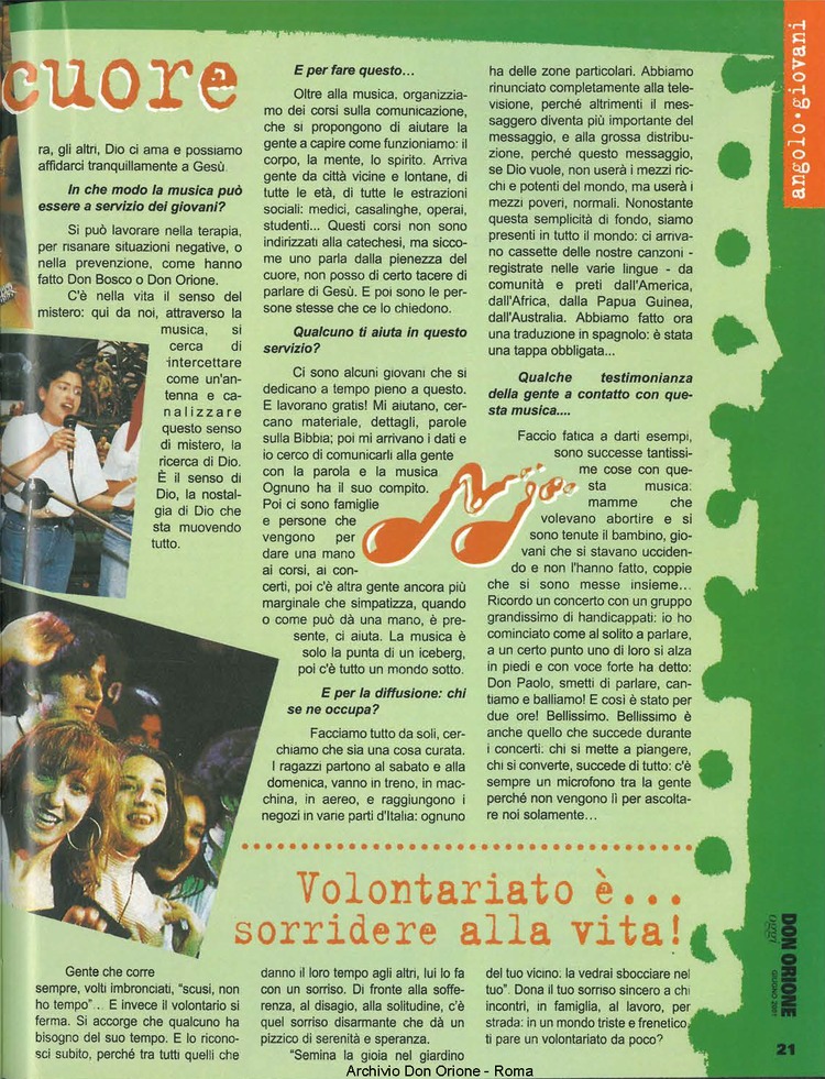 Don Orione oggi, 2001, 06, pagina 21