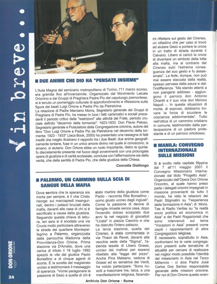 Don Orione oggi, 2001, 06, pagina 24