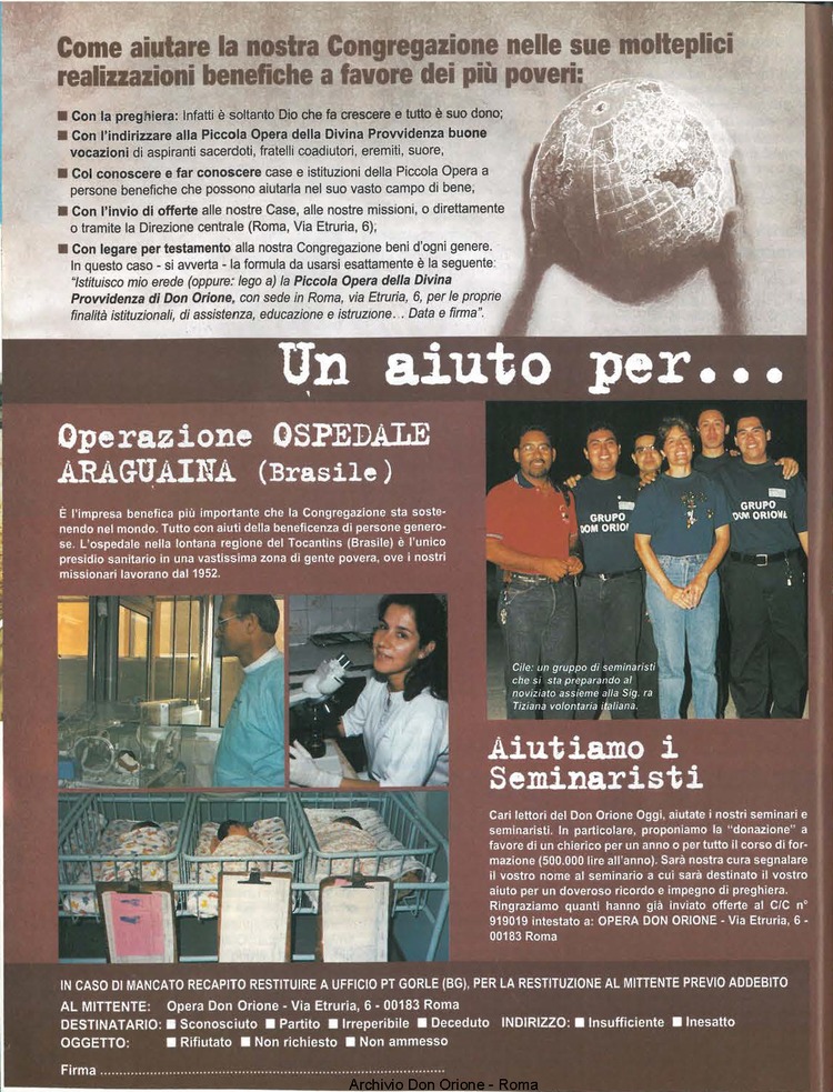 Don Orione oggi, 2001, 06, pagina 32