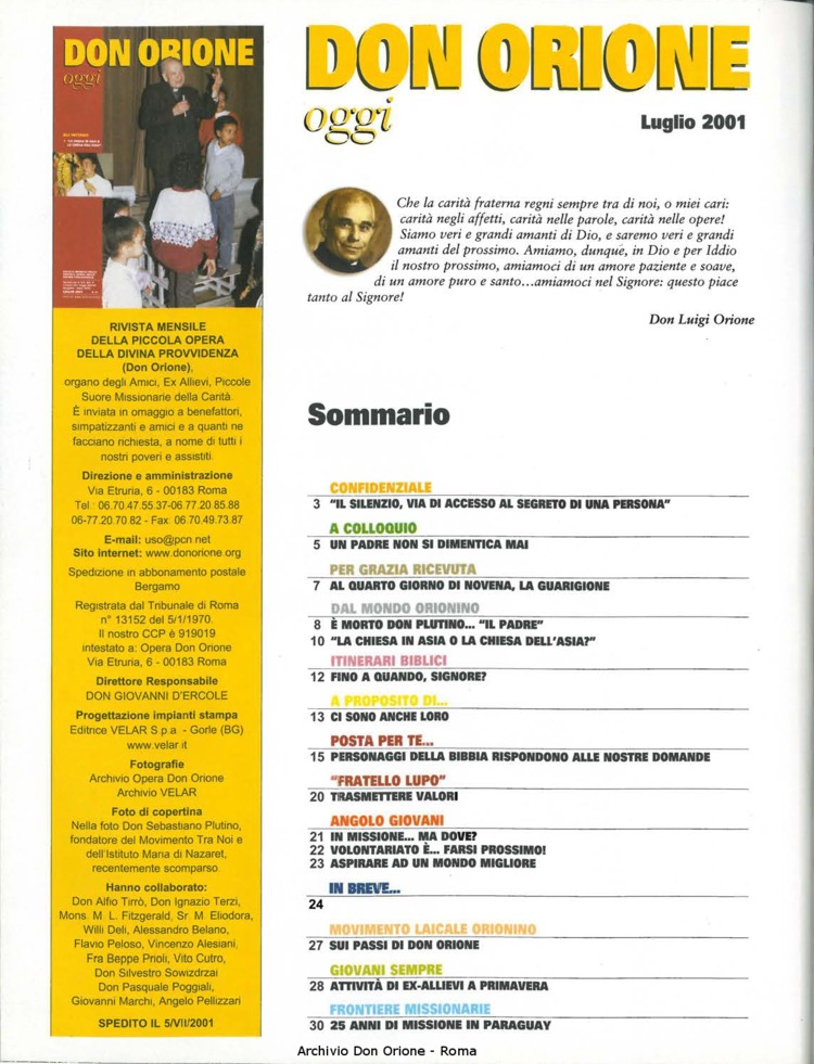 Don Orione oggi, 2001, 07, pagina 2