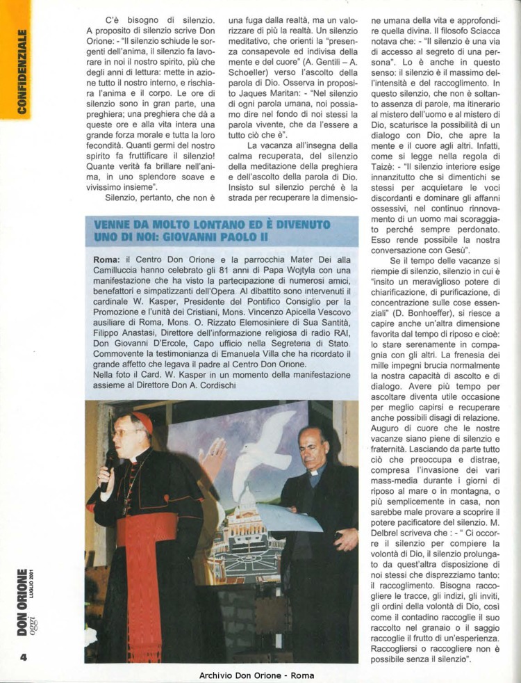 Don Orione oggi, 2001, 07, pagina 4