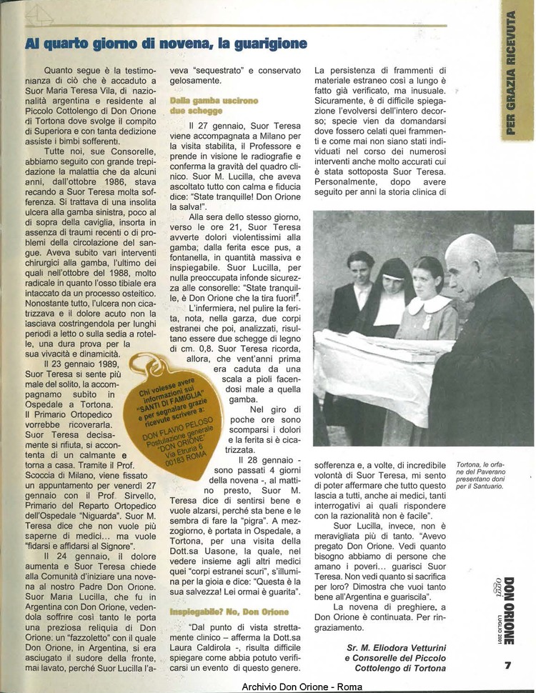 Don Orione oggi, 2001, 07, pagina 7