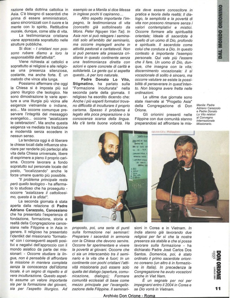 Don Orione oggi, 2001, 07, pagina 11