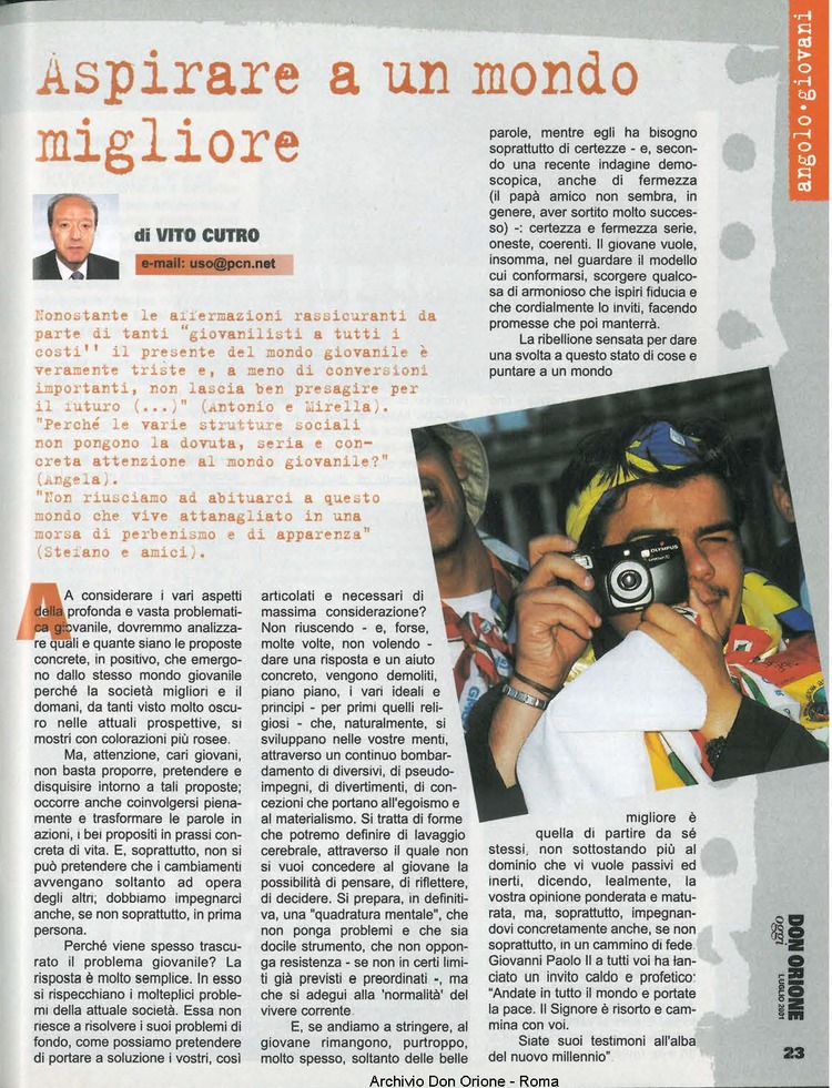 Don Orione oggi, 2001, 07, pagina 23