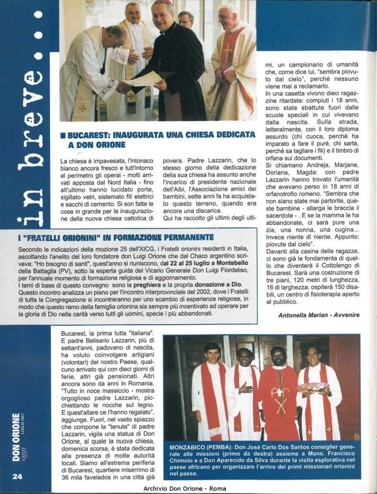 Don Orione oggi, 2001, 07, pagina 24