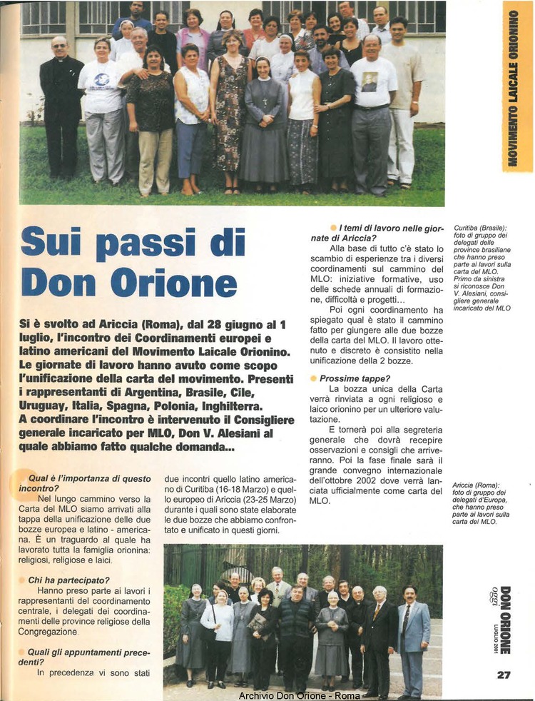 Don Orione oggi, 2001, 07, pagina 27