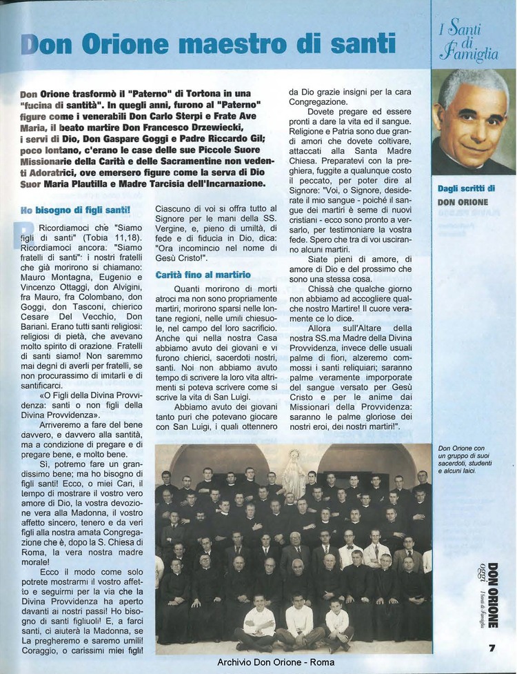 Don Orione oggi, 2001, 08, pagina 7