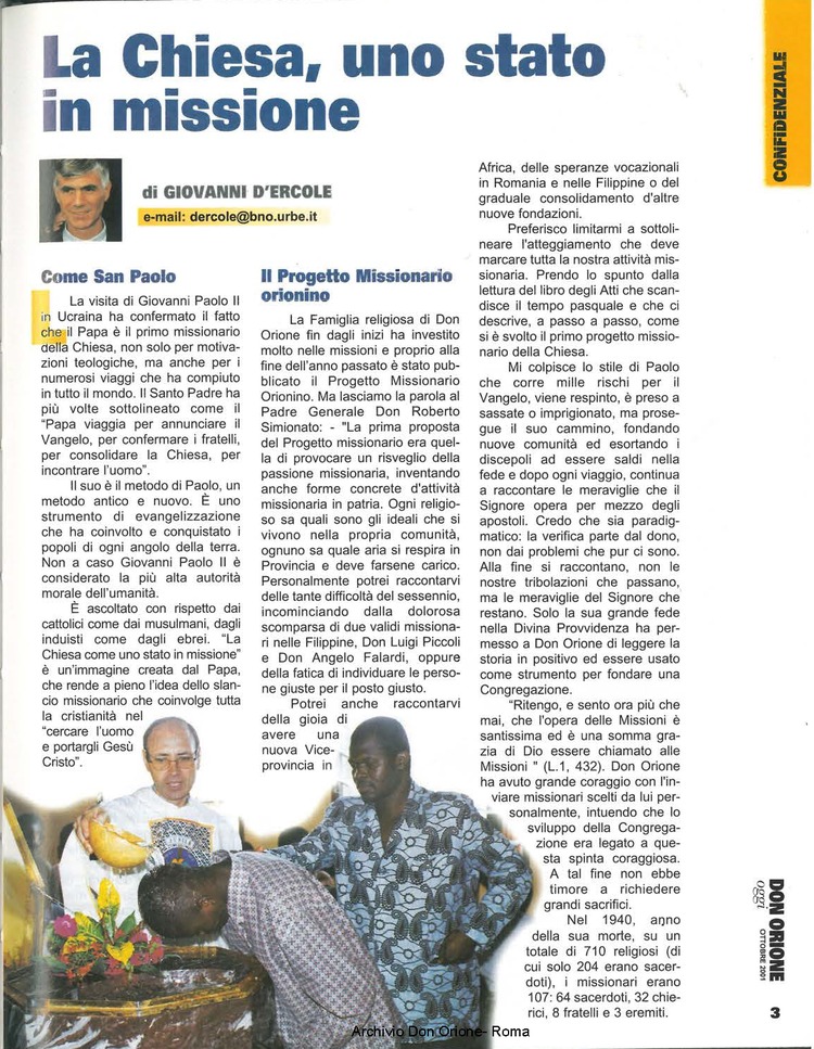 Don Orione oggi, 2001, 09, pagina 3