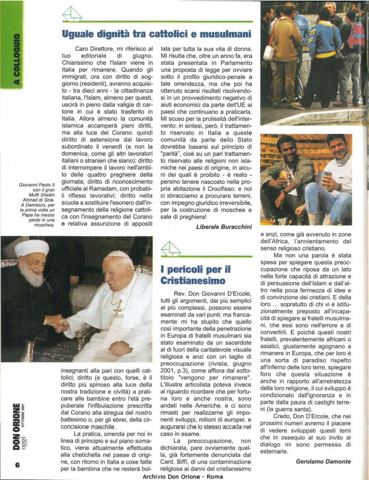 Don Orione oggi, 2001, 09, pagina 6