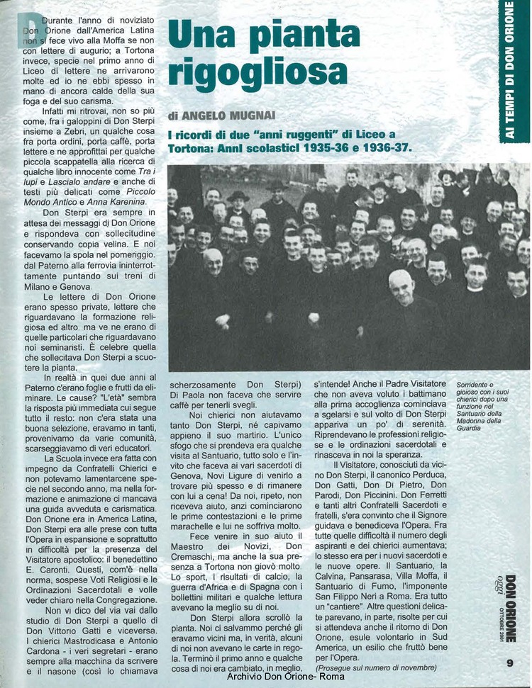 Don Orione oggi, 2001, 09, pagina 9