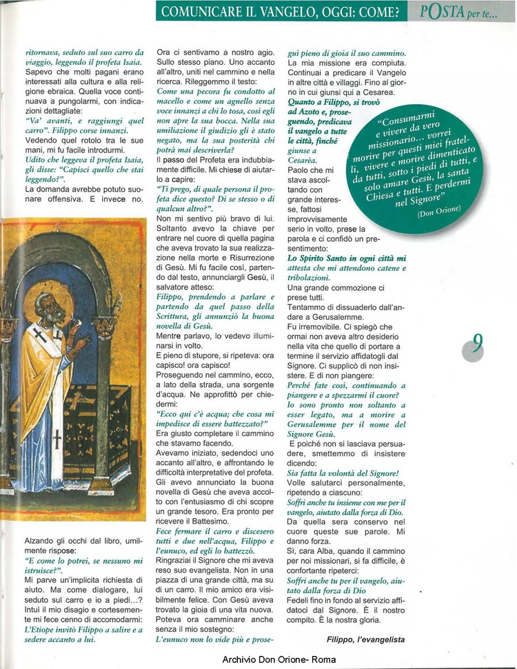 Don Orione oggi, 2001, 09, pagina 17