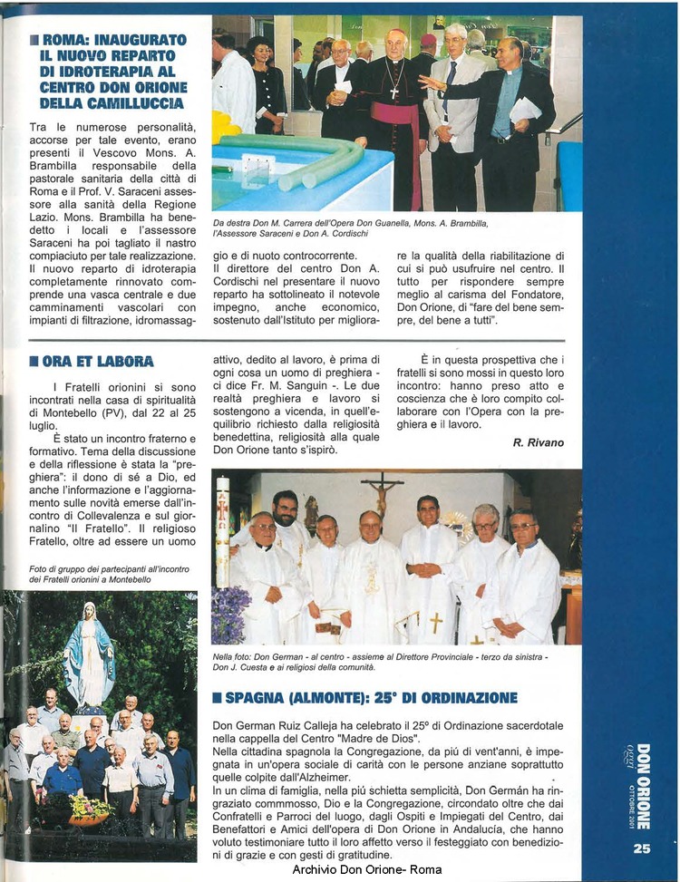 Don Orione oggi, 2001, 09, pagina 25