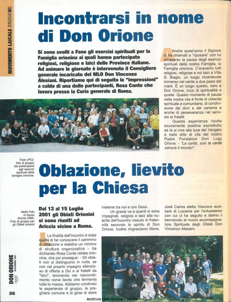 Don Orione oggi, 2001, 10, pagina 26
