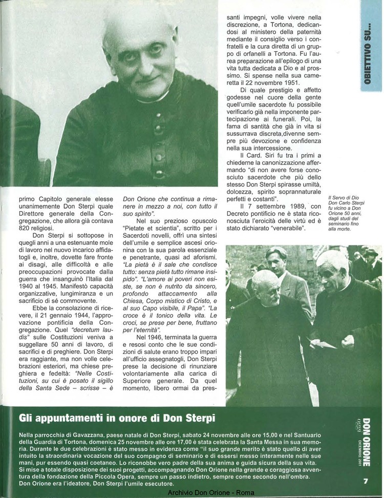 Don Orione oggi, 2001, 11, pagina 7