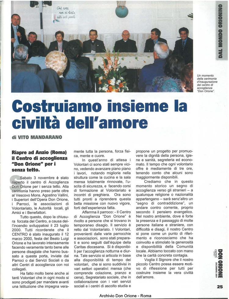 Don Orione oggi, 2001, 11, pagina 25