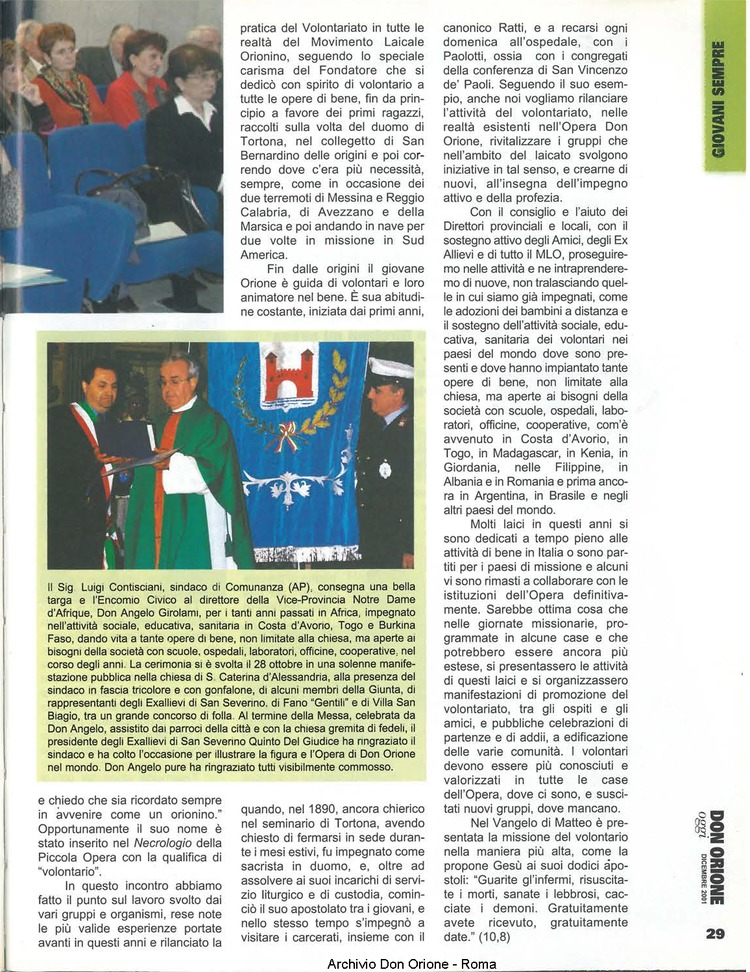 Don Orione oggi, 2001, 11, pagina 29