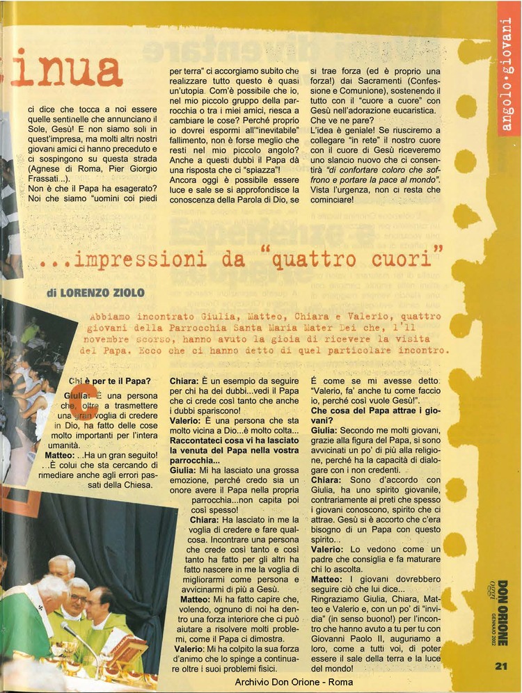 Don Orione oggi, 2002, 01, pagina 21