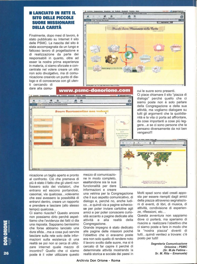 Don Orione oggi, 2002, 01, pagina 26