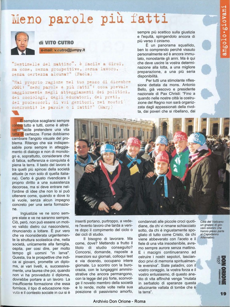 Don Orione oggi, 2002, 02, pagina 19