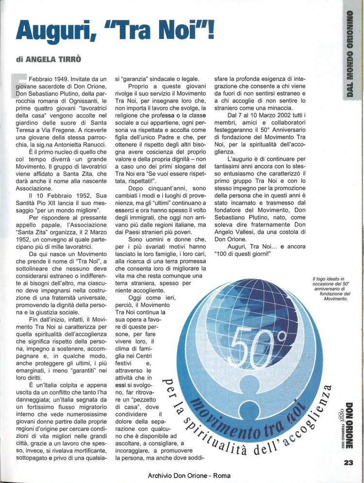 Don Orione oggi, 2002, 02, pagina 23