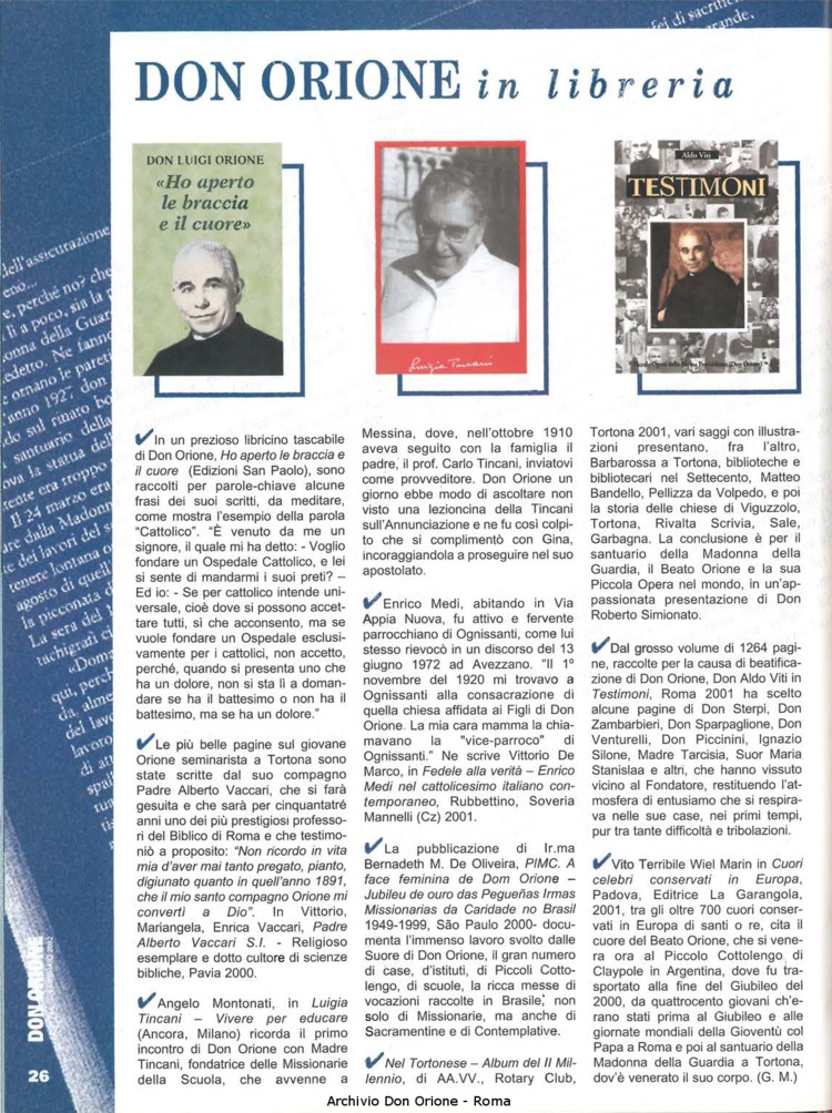 Don Orione oggi, 2002, 02, pagina 26