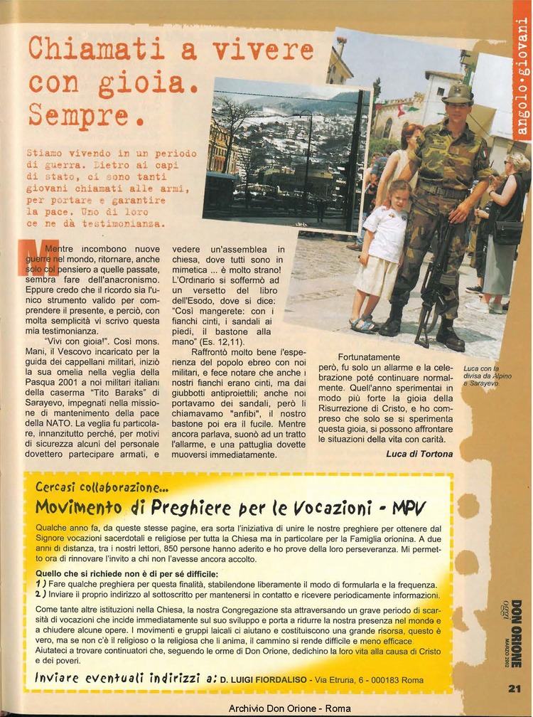 Don Orione oggi, 2002, 03, pagina 21