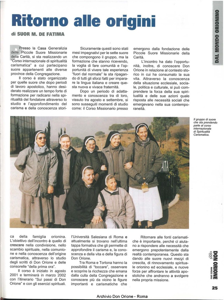 Don Orione oggi, 2002, 03, pagina 25