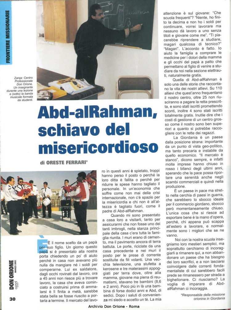 Don Orione oggi, 2002, 03, pagina 30
