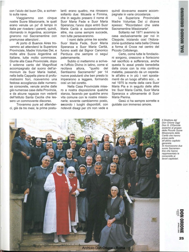 Don Orione oggi, 2002, 04, pagina 25