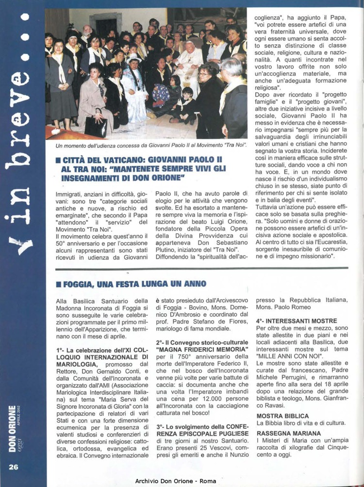 Don Orione oggi, 2002, 04, pagina 26