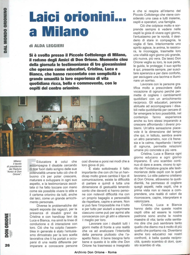 Don Orione oggi, 2002, 05, pagina 26