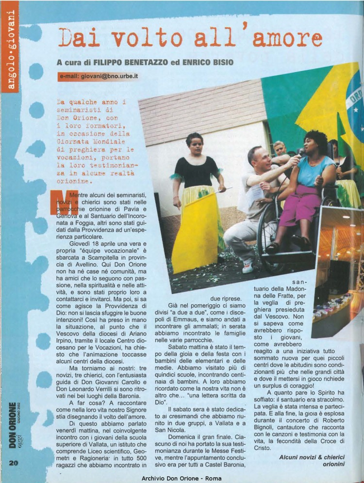 Don Orione oggi, 2002, 06, pagina 20