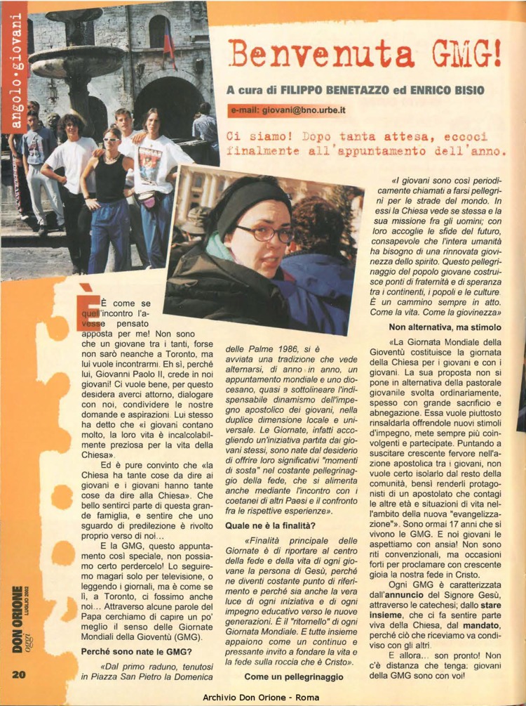 Don Orione oggi, 2002, 07, pagina 20
