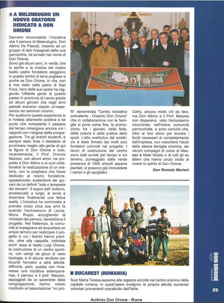 Don Orione oggi, 2002, 07, pagina 25