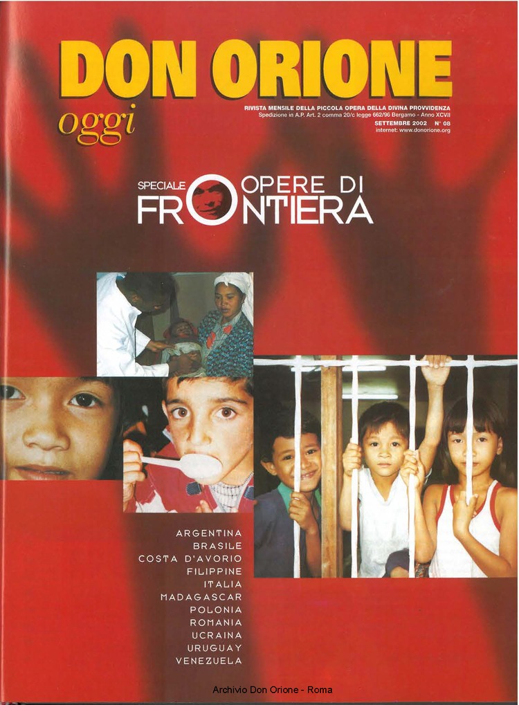 Don Orione oggi, 2002, 08, pagina 1