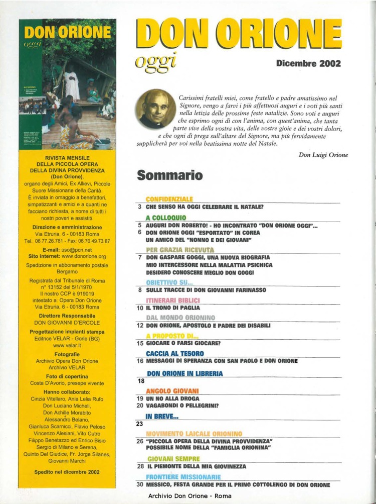 Don Orione oggi, 2002, 11, pagina 2