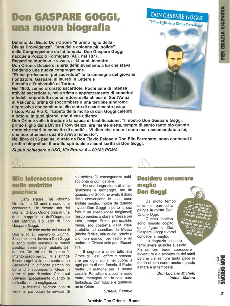 Don Orione oggi, 2002, 11, pagina 7