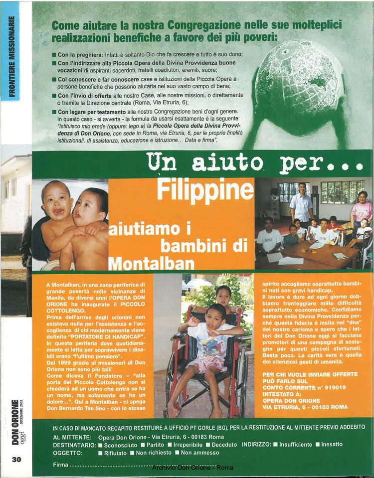 Don Orione oggi, 2002, 11, pagina 32