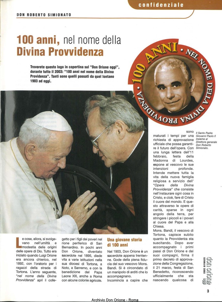 Don Orione oggi, 2003, 01, pagina 3