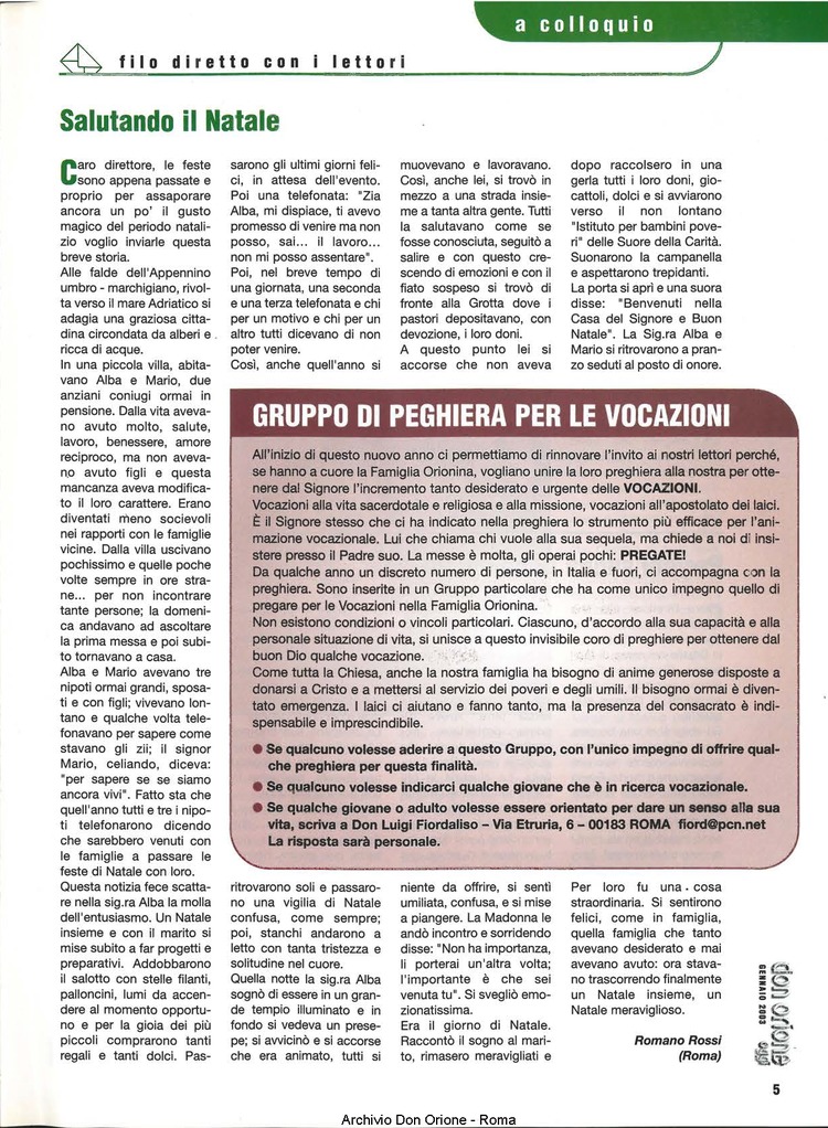 Don Orione oggi, 2003, 01, pagina 5