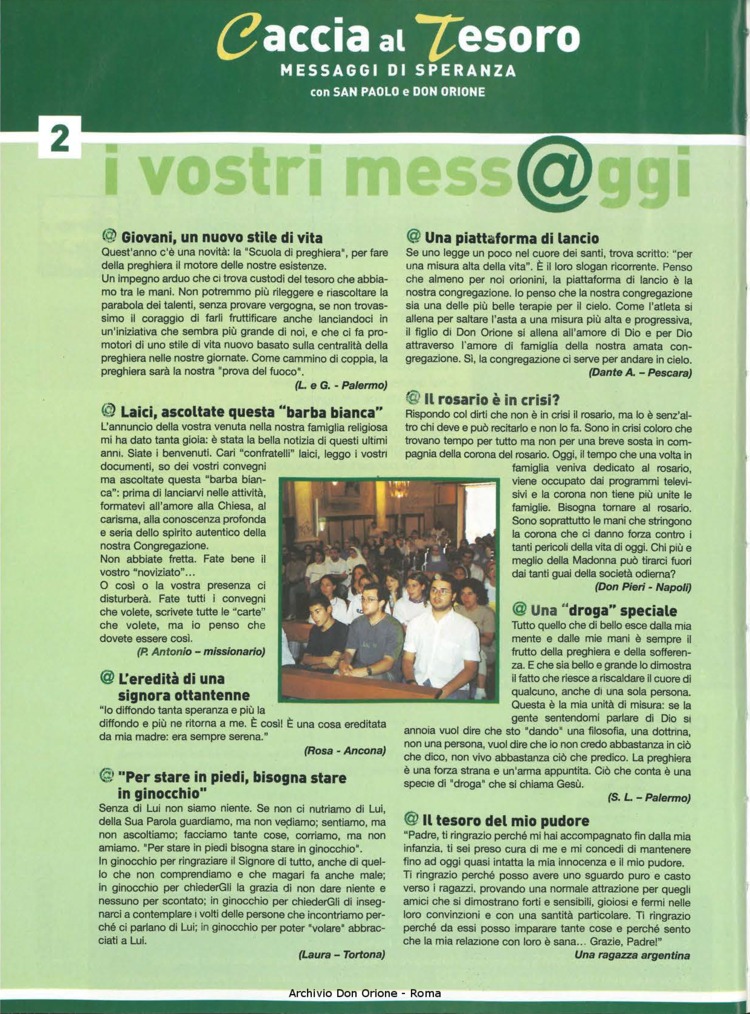 Don Orione oggi, 2003, 01, pagina 18