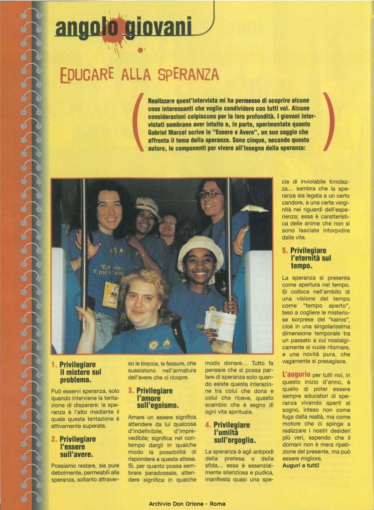 Don Orione oggi, 2003, 01, pagina 22