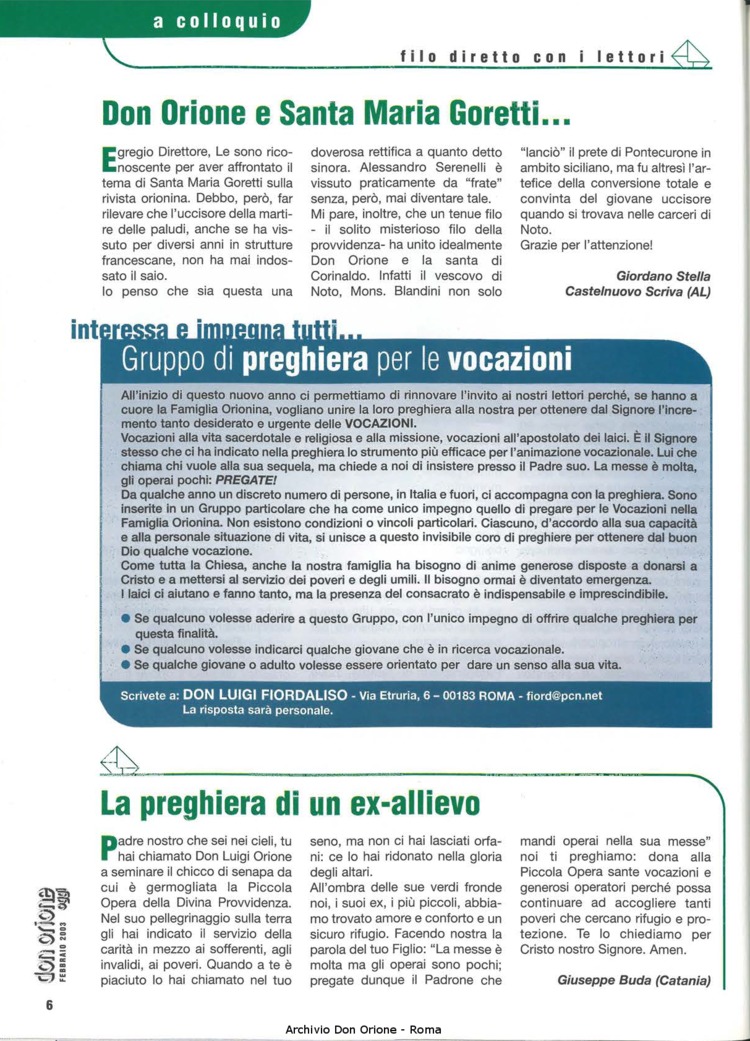 Don Orione oggi, 2003, 02, pagina 6
