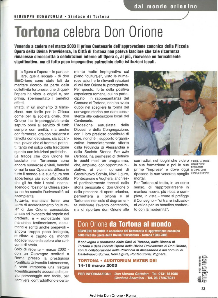 Don Orione oggi, 2003, 02, pagina 23