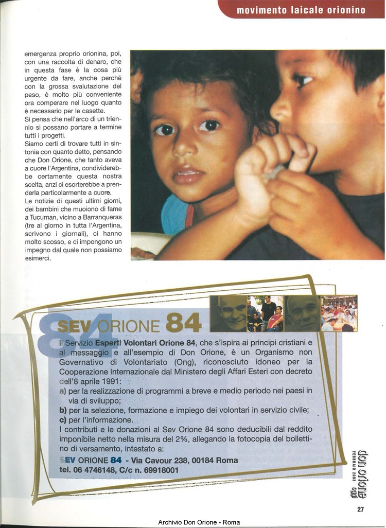 Don Orione oggi, 2003, 02, pagina 27