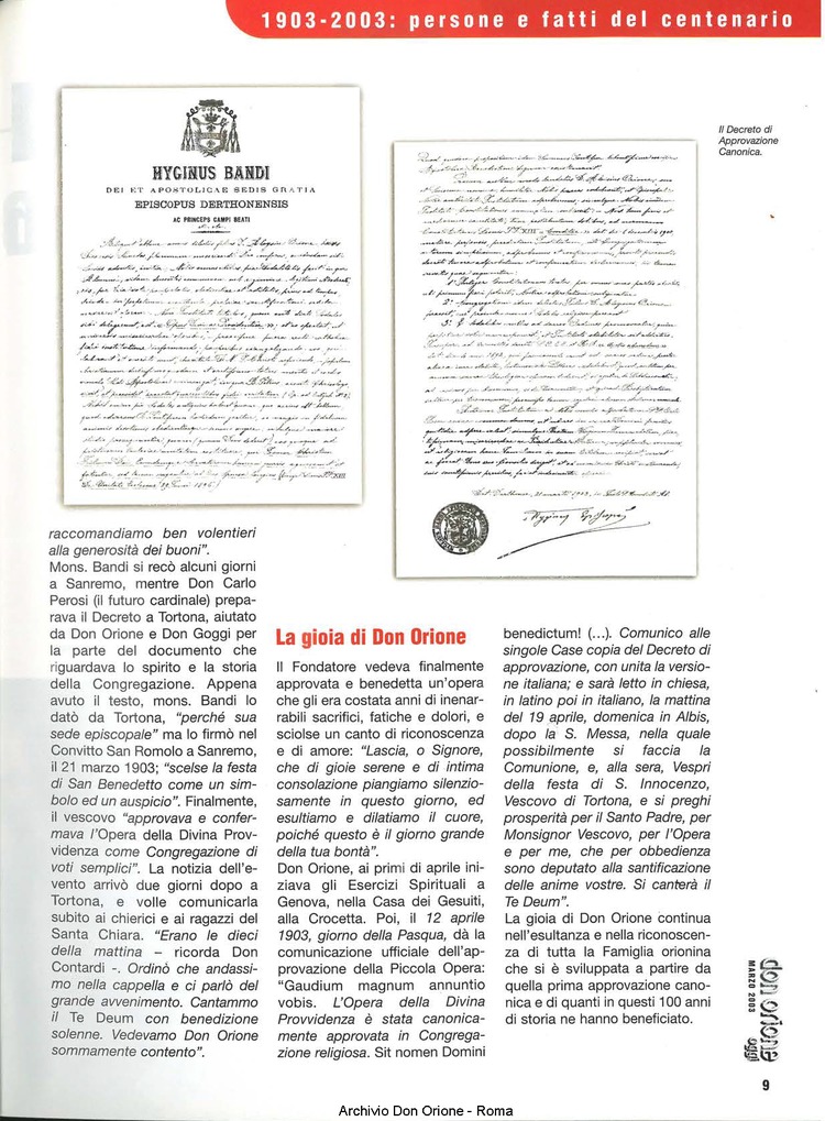 Don Orione oggi, 2003, 03, pagina 9