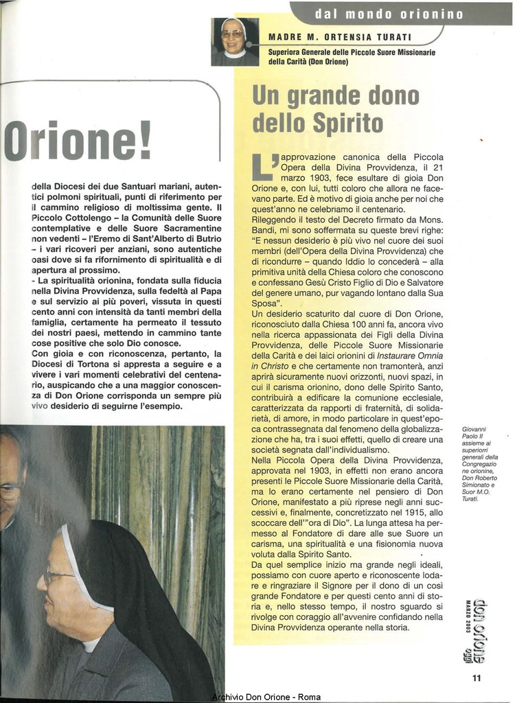 Don Orione oggi, 2003, 03, pagina 11