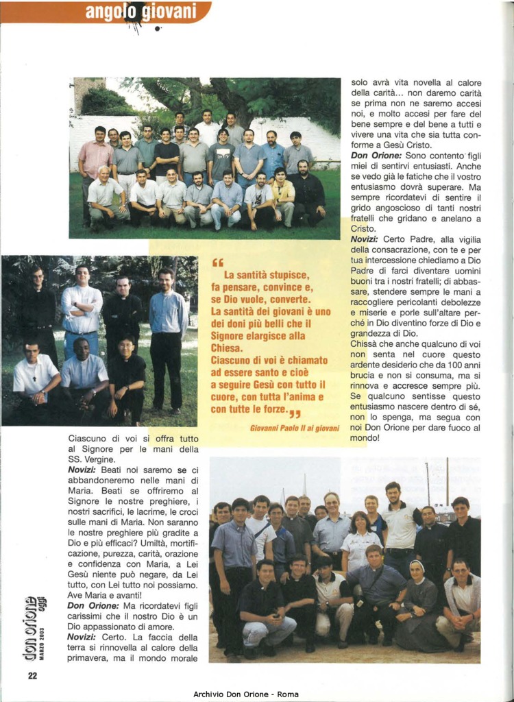 Don Orione oggi, 2003, 03, pagina 22